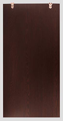 Image of Captiver Engineered Wood Frameless Wall Hanging Solid Base Mirror (65X34 CM,Wenge) Bathroom Fancy Rectangle Decorative Washbasin Living Room Rectangular Unframed