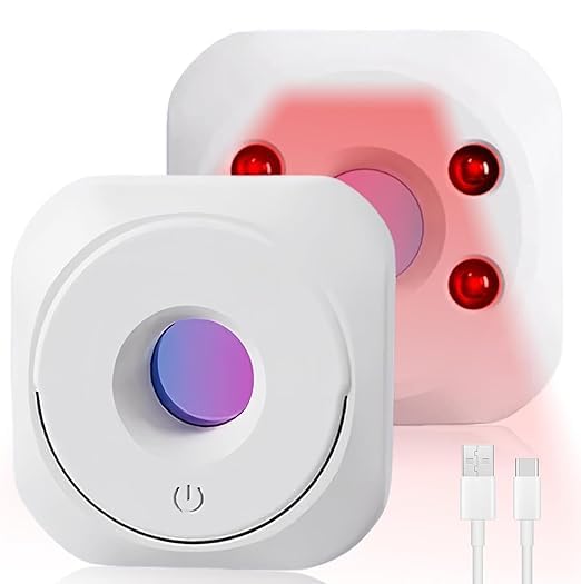 Hidden Camera Detectors, Anti Spy Wireless Infrared Camera Sweeper Device Detector, Delicate Small Bug, Privacy Protector Portable Bug Detector, Indoor use for Home/Office/Travel (White)-image-4