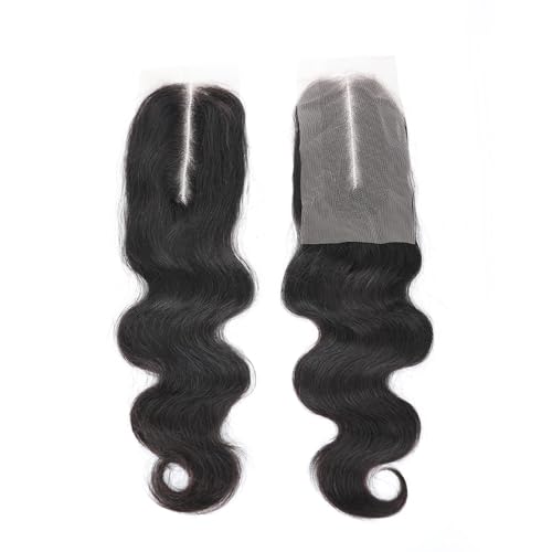 SingleBest 2x6 Deep Part Lace Closure Body Wave Human Hair With Baby Hair Unprocessed Brazilian Virgin Remy Hair Natural Color 12inch