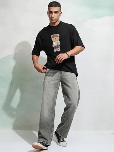 Image of Highlander Men's Loose Fit Jeans | Wide Leg | Mid Rise | Cotton | Jeans for Man