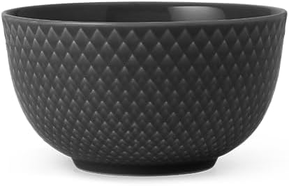 Lyngby Porcelæn - Rhombe Earth - 4.3" Cereal Bowl - Slate