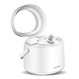 Amconsure Facial Steamer Nano Ionic Warm Mist Moisturizing Face Steamer Humidifiers for Home Sauna SPA Face Sprayer with Mirror, Pores Cleanse Clear B