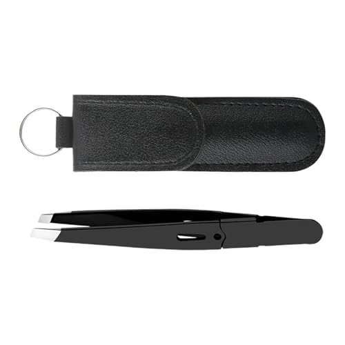 Pinzas para cejas, herramienta de cuidado de precisión, depiladora oblicua, depilación facial, cuidado de cejas y maquillaje de viaje, accesorios de cuidado diario, portátil,