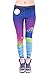 Produktbild kukubird Printed Patterns Women's Yoga Leggings Gym Fitness Running Pilates Tights Skinny Pants Size 6-10 Stretchable-Pixel Fuji