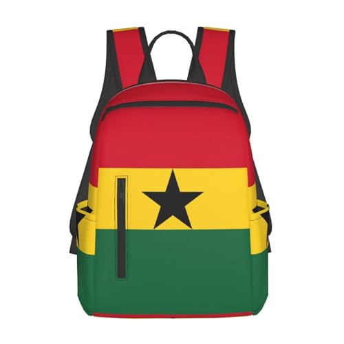 Sac à dos drapeau du Ghana léger One Size noir voyage travail