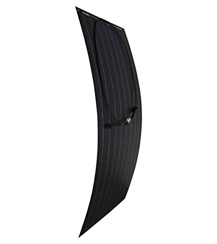 LOWENERGIE Flexible ETFE Solar Panel PV Photo-voltaic Ideal for Caravans, Boats, Gardens, Camping & Motorhomes. Kit (100W Black) - Image 3