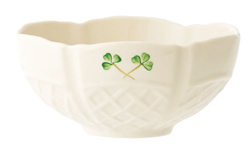 Belleek Shamrock Trellis Bowl, 6