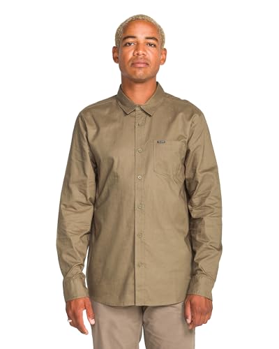 Image of Volcom Men's Long Sleeve Woven Button-up Shirt, Casual Or Dress Shirt for Work & Everyday Wear