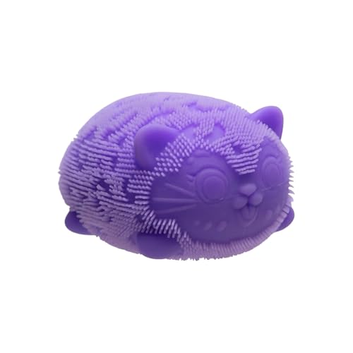 Nee doh Wild Cats Fuzz Ball Sensory Squeeze Toy Soft