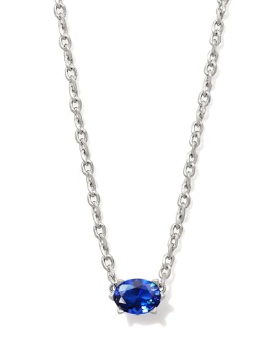 Kendra Scott Cailin Pendant Necklace in Blue Crystal