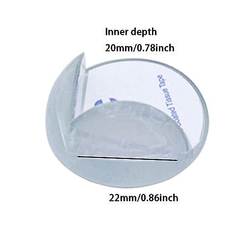 Image of Corner Guards for Furniture -Sdjdhej 20Pcs Clear Baby Proof Table Edge Corner Protectors Soft Silicone Bumper Strip with Clear Edge Bumpers Guard for Baby, Kids, Fireplace, Countertop (semi Circular)
