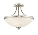 Z-Lite 435SF-BN 3 Light Semi Flush Mount, Brushed Nickel
