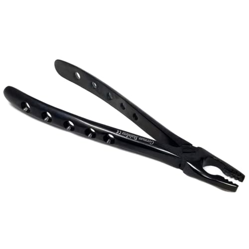 IMEDS Black Dental Extracting Forceps #2002AE with Serrated Beaks Lower Molar Tooth Extraction German Stainless Steel Dentist Training Tools