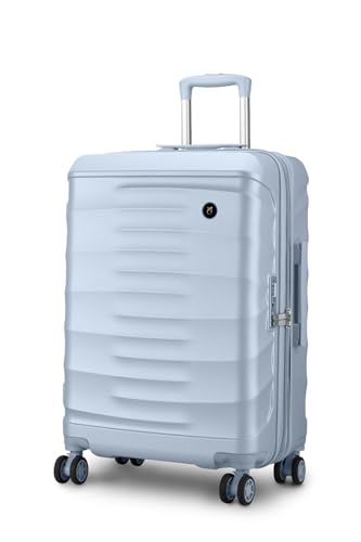 Image of Maleta Crescent Check-in Large | 75 cms | TSA Lock,Expandable,Anti-Theft Zipper,Wet-Dry Compartment| Trolley Bags for Travelling | Large Size | Travel Bags for Luggage (Silver, Check-in Large)