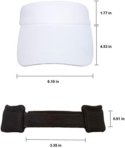 2 Pcs Women Sun Visor Hat Perspiration and Breathable Sun Protection Visor Sport Leisure Cap, Adjustable Hat for Golf Cycling Fishing Tennis Running Jogging Summer for Men or Ladies