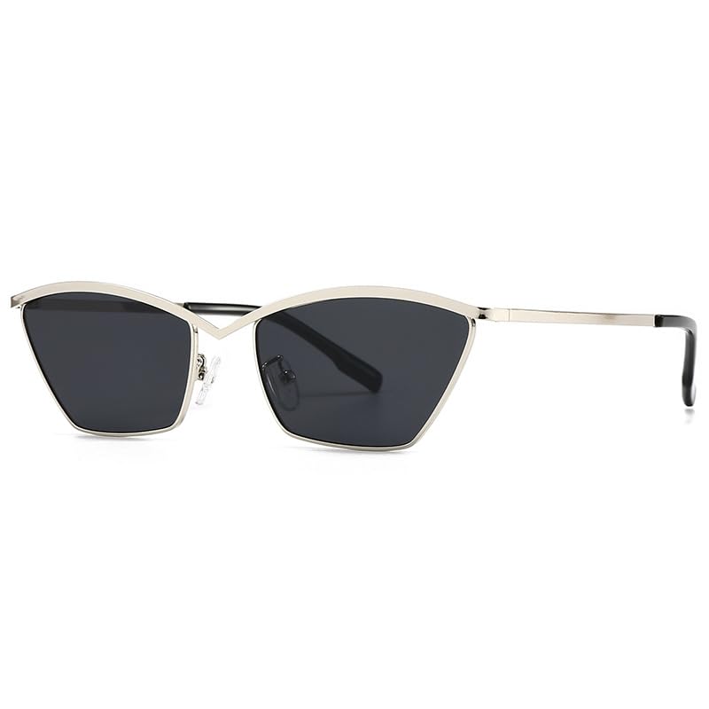 Lunettes de soleil œil de chat MUTYNE en métal rétro au style classique et intemporel