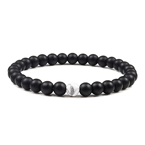 Bracelets pour hommes et femmes en perles de pierre naturelle pour looks variés
