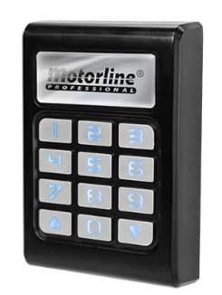 Clavier sans fil pour portes et portails Motorline TEC2 (Compatible uniquement avec les centrales ou récepteurs MotorLINE)