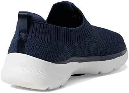 Skechers Women's GO Walk 6-Stunning View Sneaker, Navy/White, 11 | Image 4