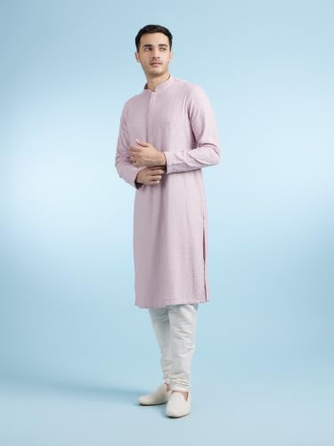 Image of DIWAS BY MANYAVAR Men's Viscose Embroidered|Sequined Kurta (1pc)