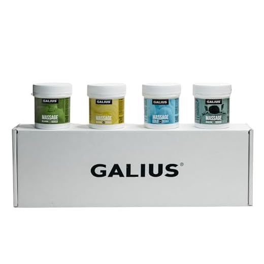 Galius - Pack de 4 Aceites Corporales Sólidos para Masaje 100ml - Aceite Masaje Efecto Frío, Neutro, Relajante, de Romero - Aceites Esenciales - Ideal para Profesionales y Deportistas - No Mancha Ropa