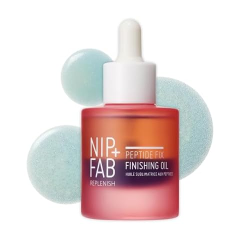 Nip+Fab Peptide Fix Finishing Oil 2%, 1.01 fl oz, Perfect Finish for All Skincare Routines, For All Skin Types, Support the Skin Barrier for a Smoother, Firmer-Looking Complexion Cover