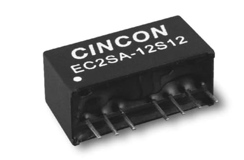 EC2SA-05D15N,Isolated DC/DC Converters - Through Hole DC-DC Converter, 2 Watt, Wide Input Range, 4.5-9VDC Input, +/-15VDC Output