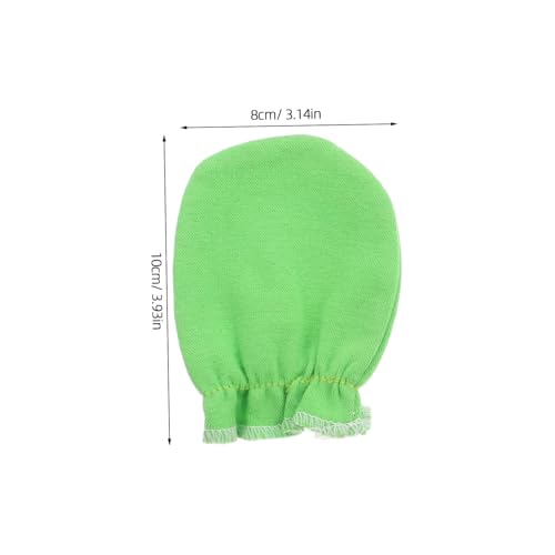 PartyKindom 4Pairs Newborn Scratch Gloves Cotton Mittens for Face Protection Comfortable Breathable Random Color for Unisex Safety Gloves2