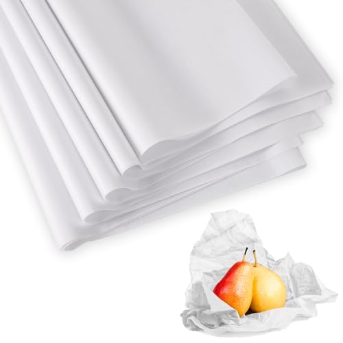 100 Sheets Acid-Free Tissue Paper, 20x13.7in/50x35cm Acid-Free Archival Tissue White Glassine Bag Bulk Packing Paper for Storage Wrapping and Protecting Clothing Linen Gifts