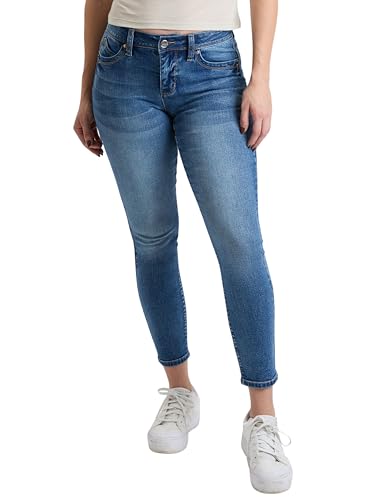 Royalty For Me Womens Women's High Rise Curve Confidence Wannabettabutt Skinny Jeans, Wp998775