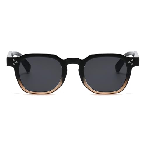 Image of Gleyemor Stylish Retro Sunglasses for Men Women Fashion Vintage Square Sunglasses UV400 Protection Shades