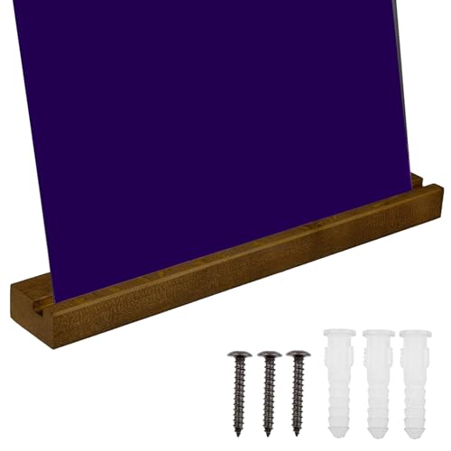 Genérico Soporte para discos de pared, Exhibidor de pared para discos, Estantes para de madera maciza, Estante flotante de madera para álbumes, soporte para suave y resistente para decoración del