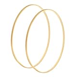 PATIKIL 13 Inch Wooden Bamboo Floral Hoop, 2Pack Craft Rings for DIY Wedding Wreath Decor, Dream Catcher and Hanging Crafts