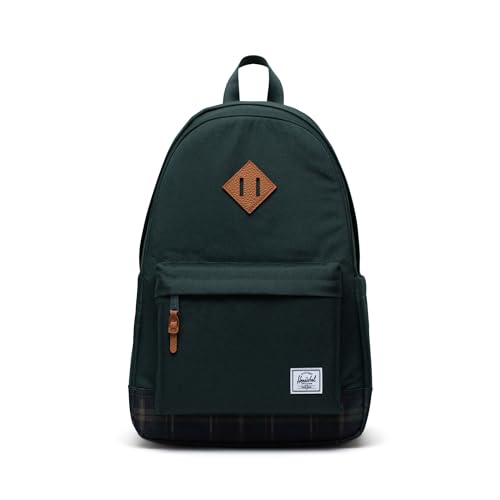 Image of Herschel Heritage Backpack - Work Backpacks, 16 inch Laptop Backpacks, College Backpack for Men and Women, Travel Carry-On Bookbag, Water Bottle Pocket, Padded Shoulder Straps, 24L, Dark Green Spruce