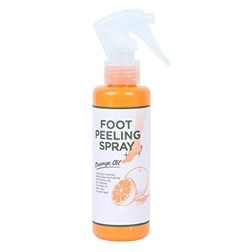 TBEOEN Foot Peeling Spray Orange Oil, Foot Peeling for Dead Skin, Hydrating Exfoliating Spray Foot Care, Natural Orange Essence Pedicure Exfoliator for Cracked Rough Heels