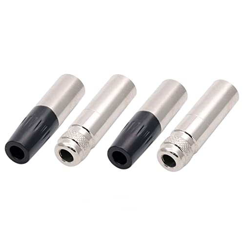Conector XLR de chasis 5 pines hembra con montaje a tornillo para audio 10 unidades 8
