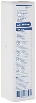 Curity™ Premium Non-Woven All-Purpose Gauze Sponge, 2 x 2IN, 3 Ply, 9132, Pack of 200 image 2