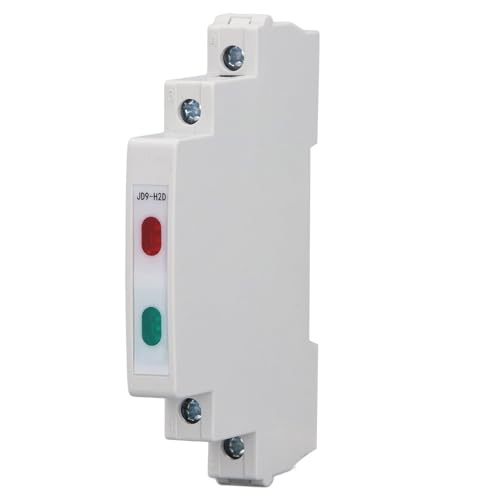 Indicador de Riel LED, Luz Indicadora de Montaje en Riel en Miniatura, Luz Indicadora de Contactores de Arranque Magnético para Cajas de Distribución de Energía CA CC 230 V,