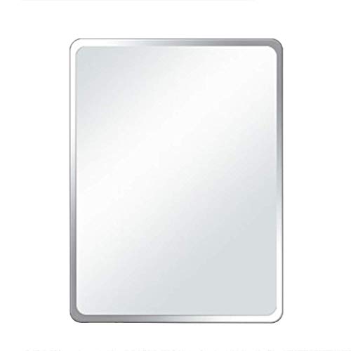 Espejo de baño, Espejo de baño, Espejos de Pared rectangulares biselados sin Marco, Dormitorio, tocador, Espejo Rectangular de Dormitorio, Seguro a Prueba de ex