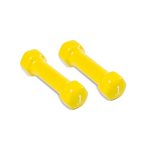 CAP Barbell Vinyl Coated Dumbbells, 1 lb Pair