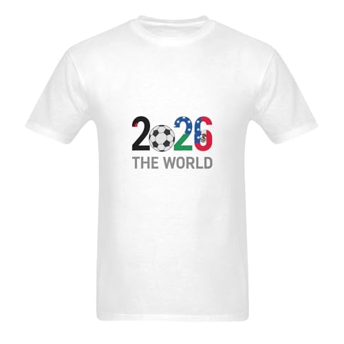 Global Football 2026 Nation Flags Soccer Ball Art Men's T-Shirt