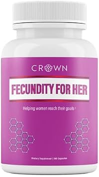Fecundity for Her Fertility Supplement for Women,180 Capsules - 30 Day Supply, Egg Quality Supplements for Women