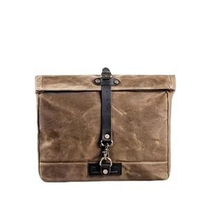 SPPEOUKJ Retro Canvas Messenger Bag Khaki