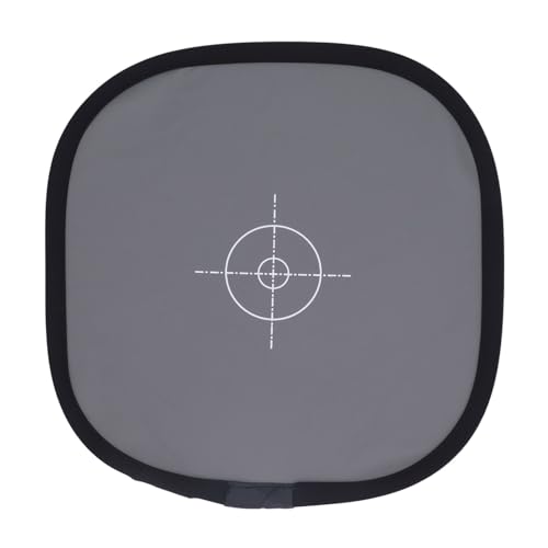 Gray/White Balance Card, 18% Exposure Gray Reflectance Reflector, Foldable Focus Board Double Sided with Carry Pouch, 12x12 Inch Grey Card White Balance Card for Photography