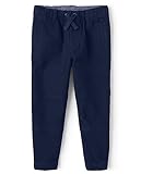 Gymboree Boys and Toddler Fleece Jogger Sweatpants Pants, Navy, 12-18 Months US