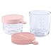 Produktbild Béaba  2-er Set Glas-Aufbewahrungsbehälter für Babynahrung  Skalierung  Temperaturbeständig  Aufbewahrungsbehälter für Babys und Kleinkinder  150 ml + 250 ml  Hergestellt in Frankreich  rosa