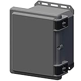 Serpac I352HL Polycarbonate Plastic Enclosure, 11-3/4' Length x 9.98' Width x 7.45' Height, Gray...