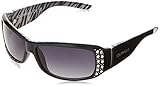 Southpole Women's 1067SP Bedazzled Wrap UV400 Protective Rectangular Sunglasses. Cool Gifts for Her, 62 mm
