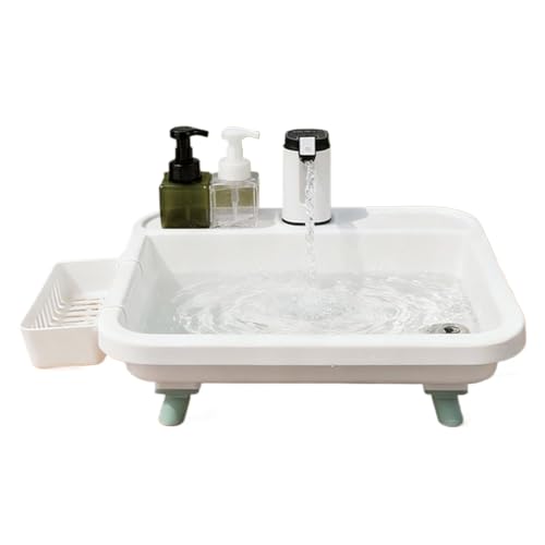 Fregadero portátil de camping | ancha fácil de instalar | Estación de lavado de manos portátil | para patio, barbacoa, jardín, parque, lavavajillas, camping, mujeres, hombres y adultos