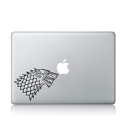 Game of Thrones House Stark Direwolf pad Sticker for laptops MacBooks Cars or Any Smooth Surfaces